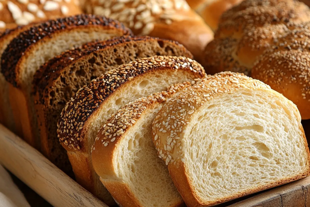 A comparison of sandwich bread and regular bread, highlighting the texture, ingredients, and uses for each bread type