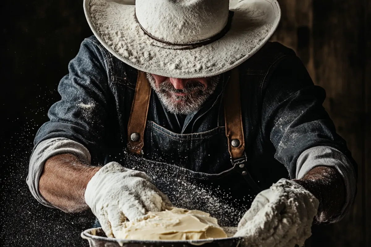 Cowboy butter powder seasoning mix with herbs and spices in a bowl