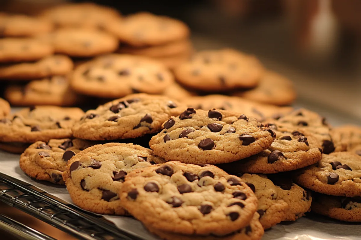 Toll House cookies on a baking sheet – Discover the history and meaning behind the name and their connection to the Toll House Inn