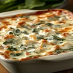 Close-up of spinach dip in a bowl, showing fresh ingredients and creamy texture for optimal freshness